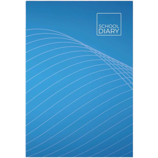 Picture of SCHOLASTIC DIARY HARD SPINE WAVE BLUE